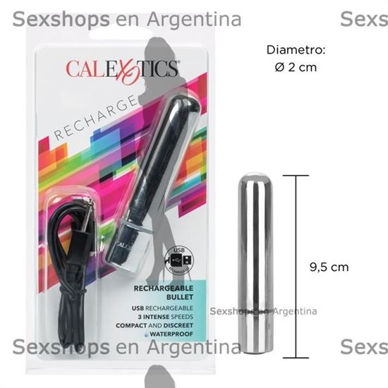 Mini bala vibradora con carga USB